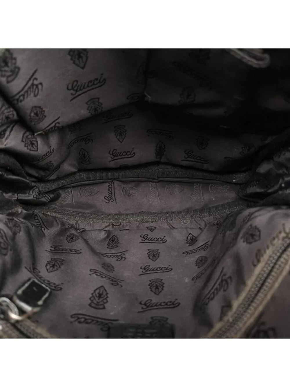 Gucci GG Supreme Messenger Black Leather